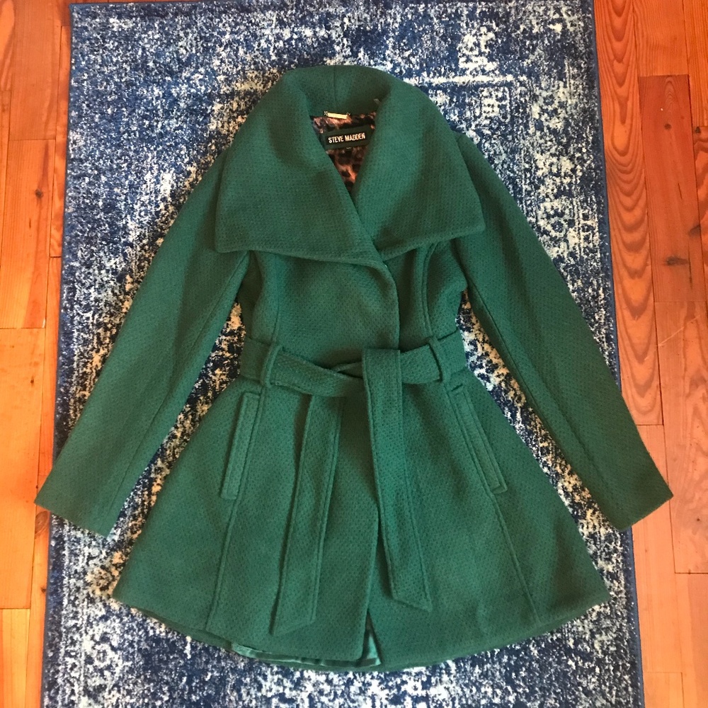 Steve Madden Kelly Green Coat - NWOT